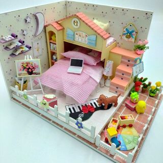 ドールハウス完成品 ミニチュアハウス 家 インテリア お部屋