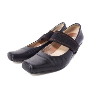 クラークス(Clarks)のクラークス clarks パンプス スクエアトゥ ローヒール UK4 ブラック(ハイヒール/パンプス)