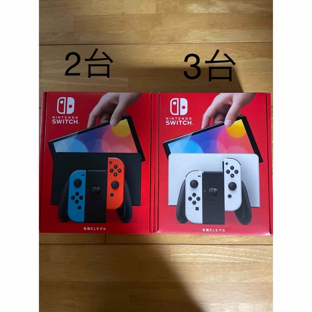 格安 Nintendo ネオン2台 ホワイト3台 任天堂スイッチ有機EL - Switch