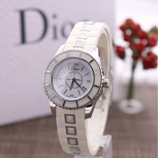 ディオール Dior CD112112 クリスタル クォーツ レディース _747401【ev15】