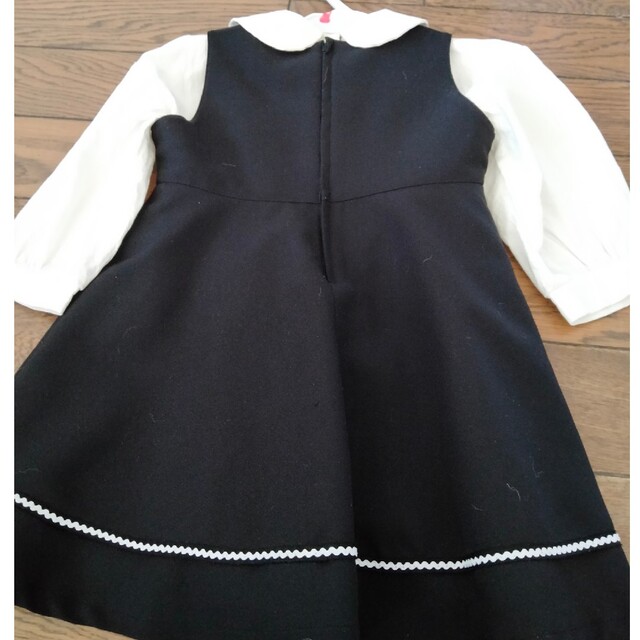 お値下げ　入園準備のワンピースと靴のセット キッズ/ベビー/マタニティのキッズ服女の子用(90cm~)(ドレス/フォーマル)の商品写真