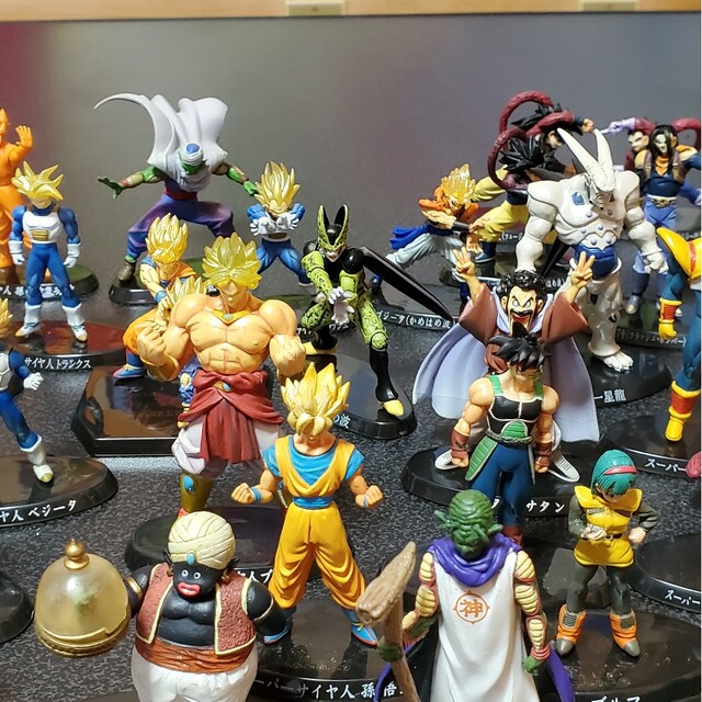 ドラゴンボールフィギュア 超造形魂46体セット 美品の台座と備品全部