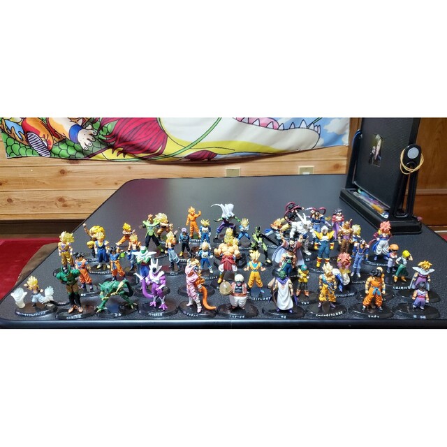 ドラゴンボールフィギュア 超造形魂46体セット 美品の台座と備品全部