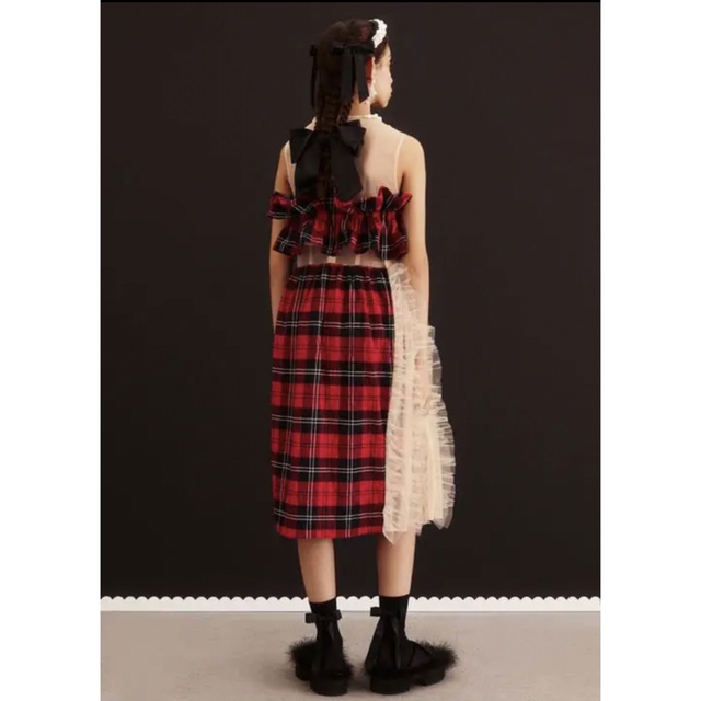 Simone Rocha(シモーネロシャ)の最終値下simone rocha h&m チュールデコレーションコットンドレス レディースのワンピース(ロングワンピース/マキシワンピース)の商品写真