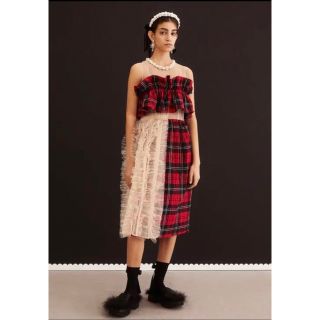 シモーネロシャ(Simone Rocha)の最終値下simone rocha h&m チュールデコレーションコットンドレス(ロングワンピース/マキシワンピース)