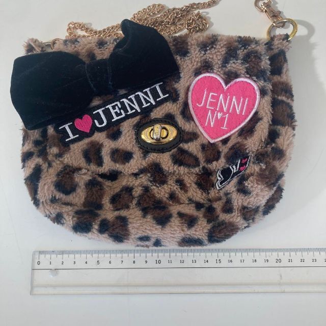 JENNI(ジェニィ)のJENNI レオパード柄 ヒョウ柄 ショルダーバッグ クラッチバッグ キッズ/ベビー/マタニティのこども用バッグ(ポシェット)の商品写真