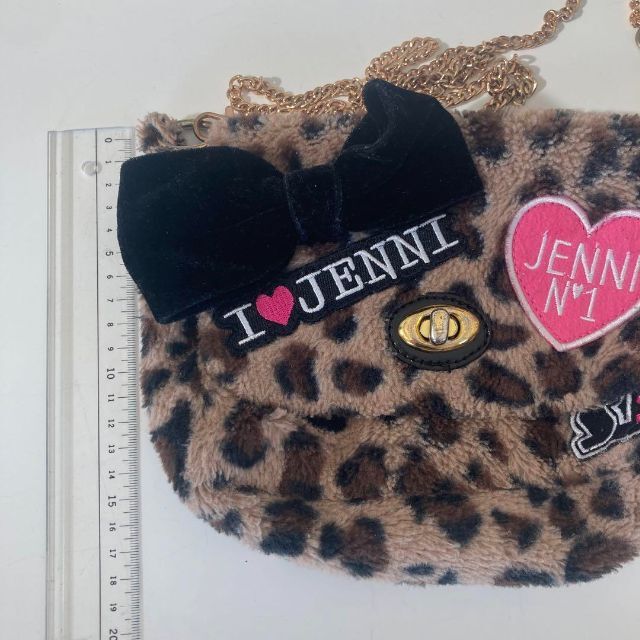 JENNI レオパード柄 ヒョウ柄 ショルダーバッグ クラッチバッグ