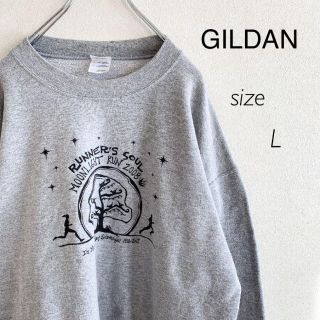 GILDAN  ギルダン　スウェット　トレーナー　両面プリント　古着(スウェット)