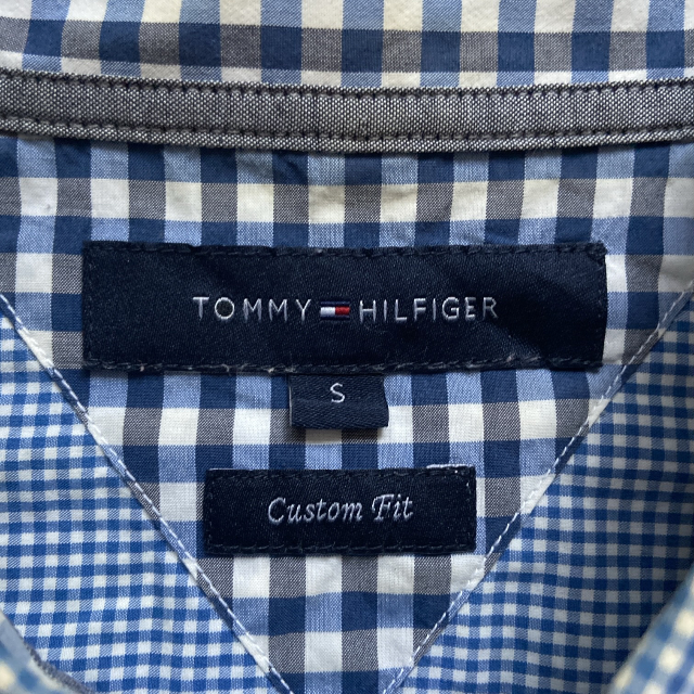 TOMMY HILFIGER(トミーヒルフィガー)のトミーヒルフィガー 長袖BDシャツ CUSTOM FIT チェック柄 ブルーS メンズのトップス(シャツ)の商品写真