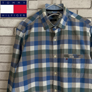 トミーヒルフィガー(TOMMY HILFIGER)の激レア TOMMY HILFIGER 長袖シャツ チェック柄 ミックスカラーS(シャツ)