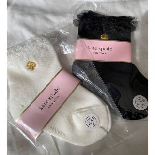 ケイトスペードニューヨーク(kate spade new york)の【新品】ケイトスペード　靴下2足セット(靴下/タイツ)