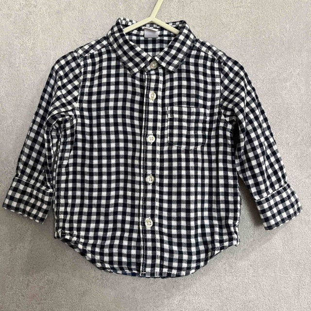 babyGAP(ベビーギャップ)のbaby GAPチェックシャツ　80 キッズ/ベビー/マタニティのベビー服(~85cm)(シャツ/カットソー)の商品写真