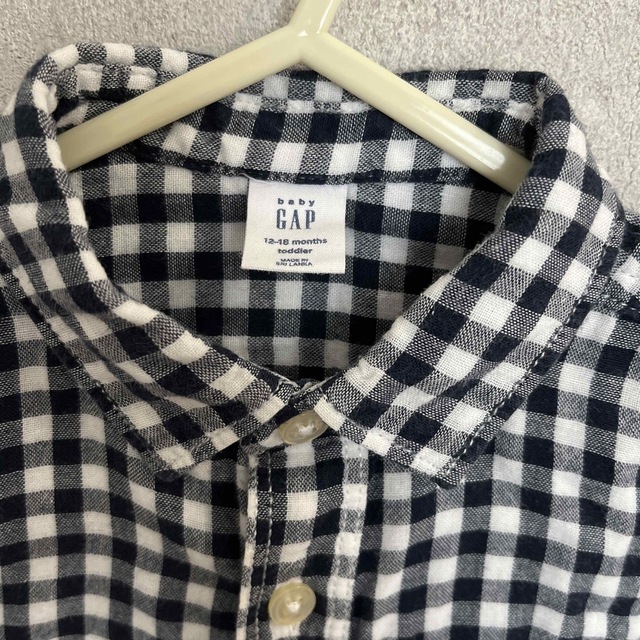 babyGAP(ベビーギャップ)のbaby GAPチェックシャツ　80 キッズ/ベビー/マタニティのベビー服(~85cm)(シャツ/カットソー)の商品写真