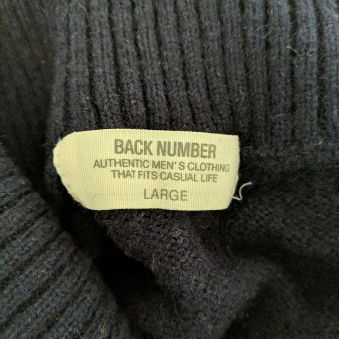 BACK NUMBER(バックナンバー)のback number　ネイビーLサイズセーター メンズのトップス(ニット/セーター)の商品写真