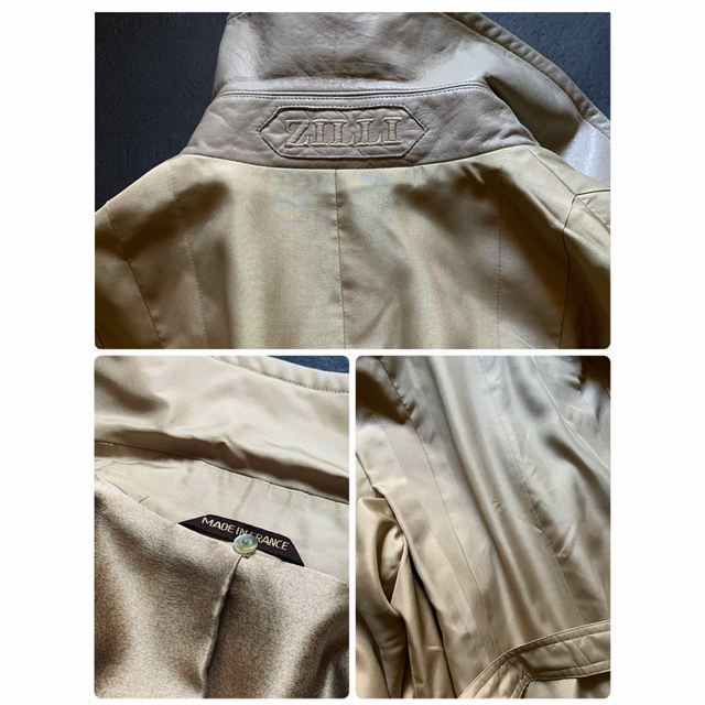 ZILLI(ジリー)の超絶！オールシルク　ベルトコート　ZILLI 定価 ¥80万程　シルクタイセット メンズのジャケット/アウター(ステンカラーコート)の商品写真