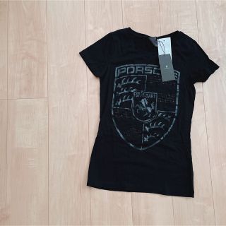 ポルシェ(Porsche)のPORSCHE ポルシェ　ラインストーン Tシャツ　新品タグ付き(Tシャツ(半袖/袖なし))