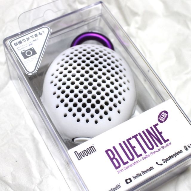 BRUNO(ブルーノ)のBLUETUNE-BEAN ホワイト ワイヤレスブルートゥーススピーカー スマホ/家電/カメラのオーディオ機器(スピーカー)の商品写真