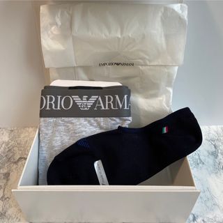 エンポリオアルマーニ(Emporio Armani)の【未使用】エンポリオアルマーニ ソックス ボクサーパンツ ギフト メンズ(ソックス)