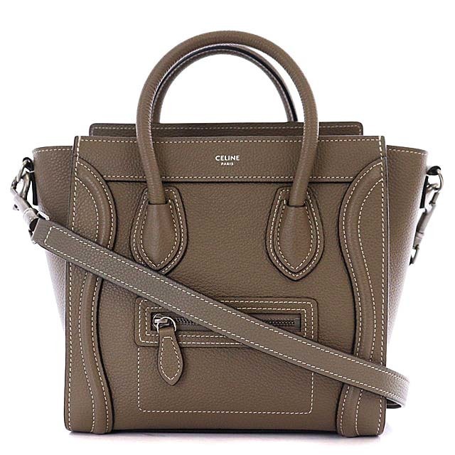 ギフ_包装】 celine - セリーヌ ラゲージ ナノショッパー 新ロゴ 2WAY