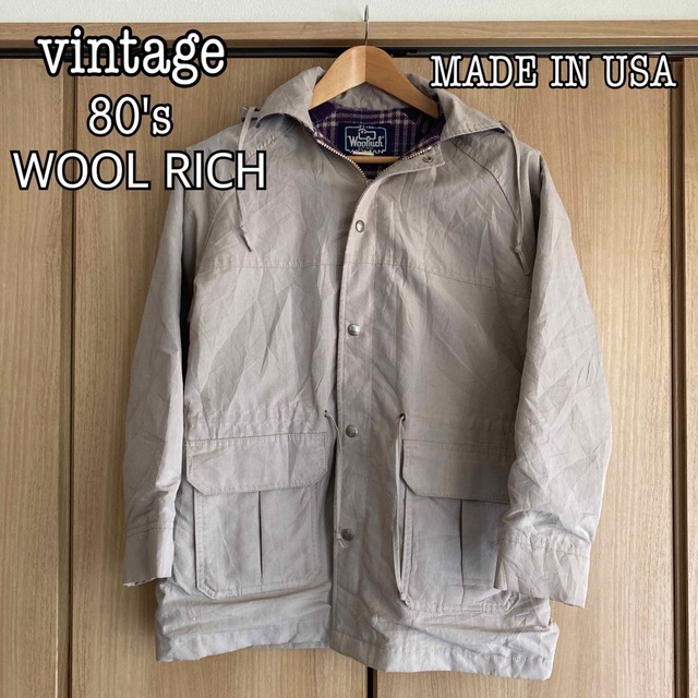 vintage Wool rich ウールリッチ マウンテンパーカー USA製 | フリマアプリ ラクマ