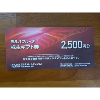 ツルハ 株主優待 2500円分(ショッピング)