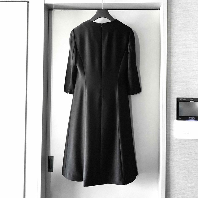 LANVIN - 新品同様‼️ランバン NOIR ブラックフォーマル ワンピース