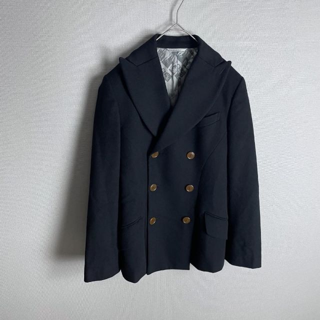 【上質デザイン☆カシミヤ混】ヴィヴィアンウエストピーコート 上品シルエット - 2