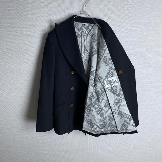 【上質デザイン☆カシミヤ混】ヴィヴィアンウエストピーコート 上品シルエット - 5