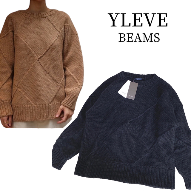 新品タグ付き YLEVE イレーヴ BEAMS アルパカ混 ニット 希少