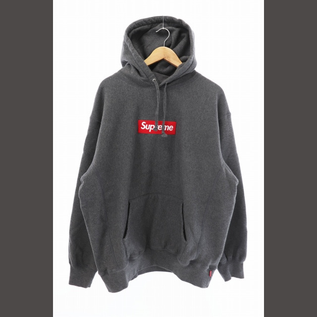 シュプリーム SUPREME 21AW ボックス ロゴ パーカー L チャコール