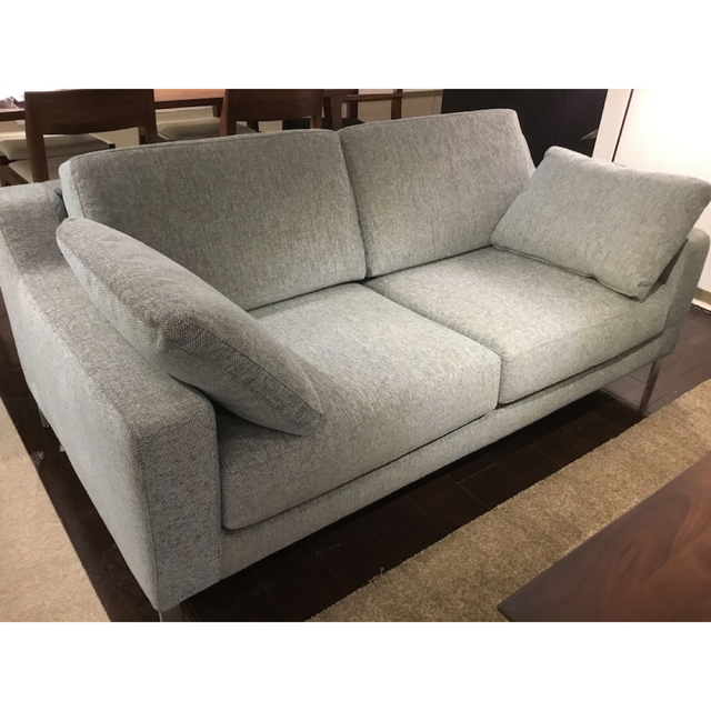 大塚家具】ソファ ダイニング 布 ファブリック 青 ブルー 高級 ...