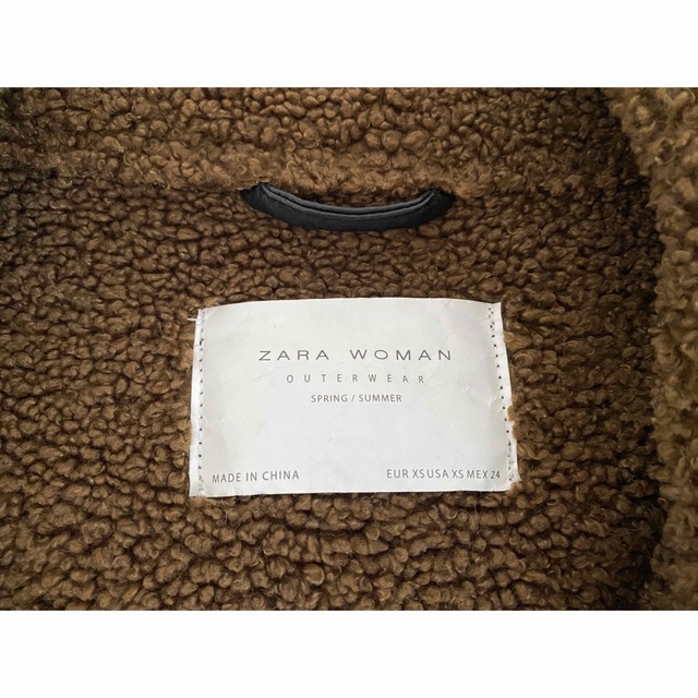 ZARA(ザラ)のZARA   ボア ムートン ジャケット コート レディースのジャケット/アウター(ムートンコート)の商品写真