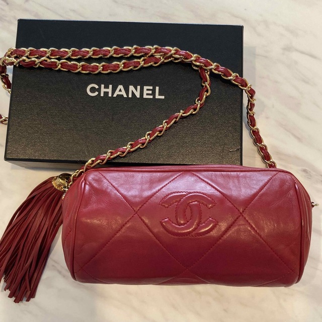 CHANEL - CHANEL シャネル ミニショルダーバッグ フリンジ