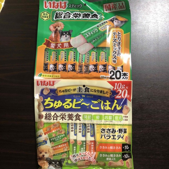 ちゅるびーごはん　スティック　バラエティ　主食　いなば　　犬用総合栄養食　 その他のペット用品(ペットフード)の商品写真