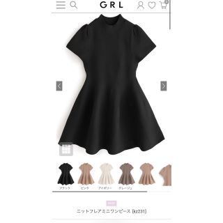 グレイル(GRL)のグレイル フレアミニワンピース 新品未使用(ミニワンピース)