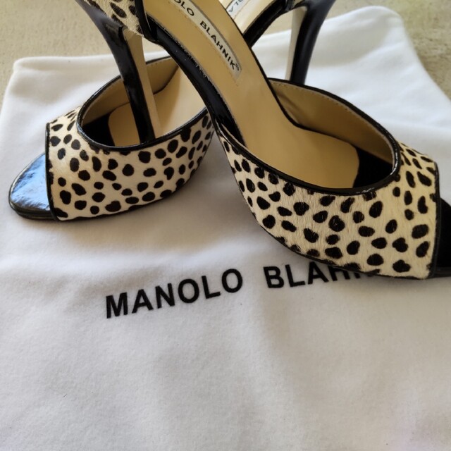 MANOLO BLAHNIK(マノロブラニク)のマノロブラニク ハラコ ダルメシアン 36 レディースの靴/シューズ(ハイヒール/パンプス)の商品写真