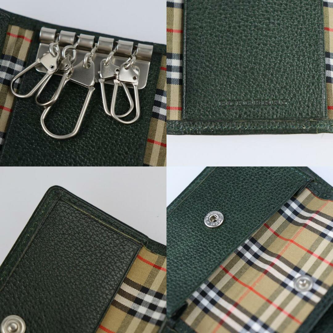 BURBERRY - BURBERRY バーバリー キーケース レザー グリーン系