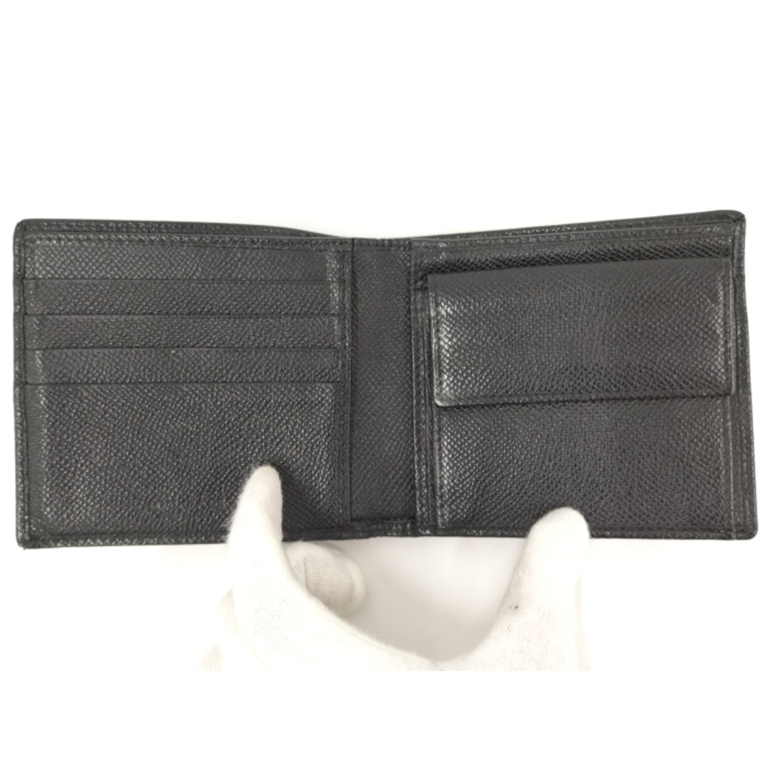 BVLGARI(ブルガリ)のBVLGARI 二つ折り財布 レザー ブラック メンズのファッション小物(長財布)の商品写真