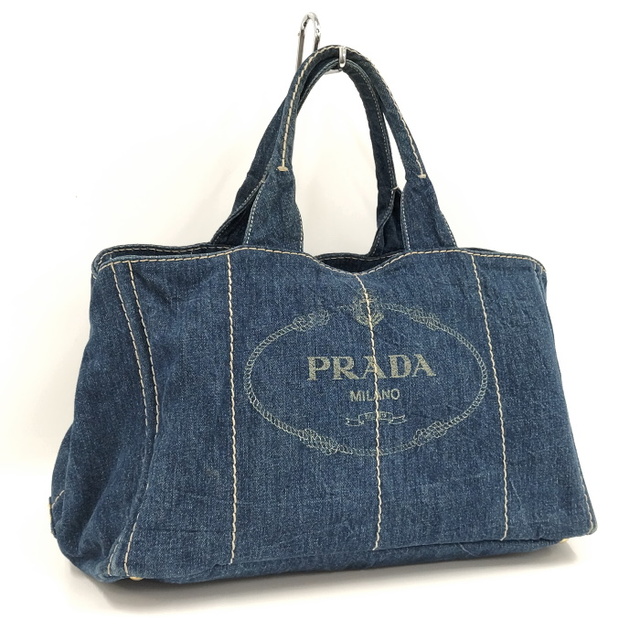 PRADA カナパ トートバッグ キャンバス デニム B1872B