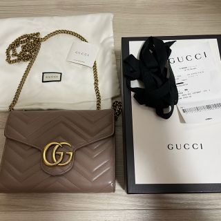 グッチ(Gucci)のGUCCI チェーンウォレット グッチ ウォレット キルティング ミニバッグ(財布)