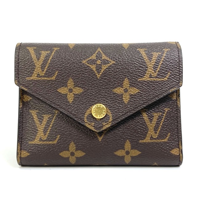 ルイヴィトン LOUIS VUITTON ポルトフォイユ ヴィクトリーヌ M62472 モノグラム 3つ折り財布 モノグラムキャンバス ブラウン