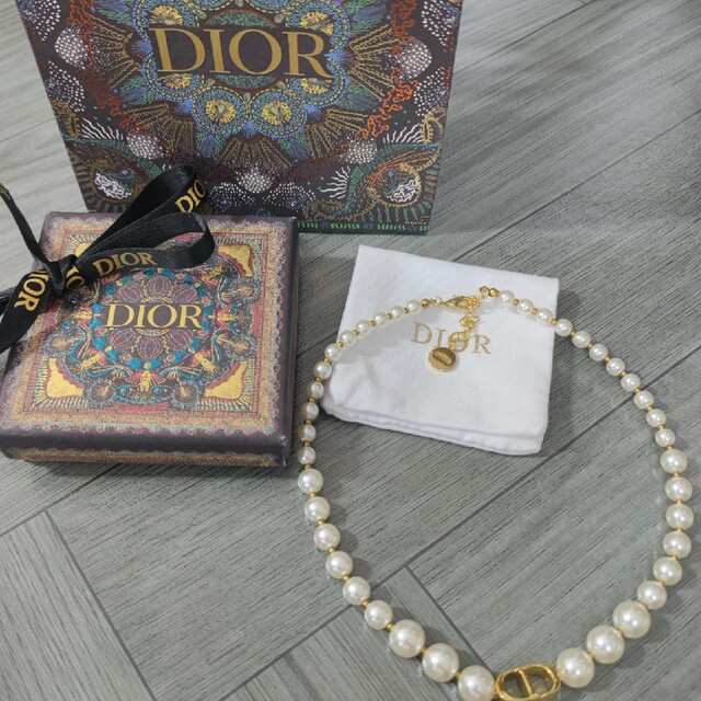 限定SALE大得価】 Christian Dior - Dior ディオール パールチョーカー ...