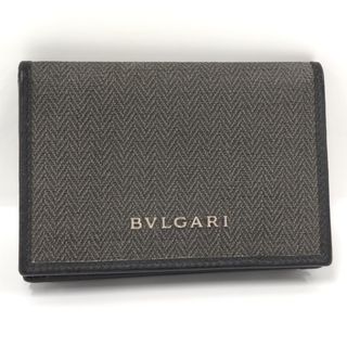 ブルガリ(BVLGARI)のBVLGARI ウィークエンド カードケース PVC レザー グレー 32588(名刺入れ/定期入れ)