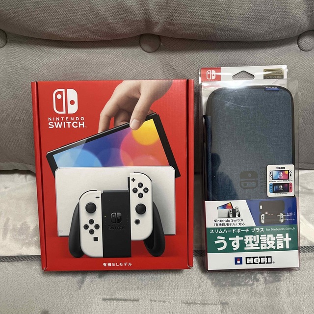 新品未使用】Nintendo Switch 有機ELモデル +ケース付き かわいい