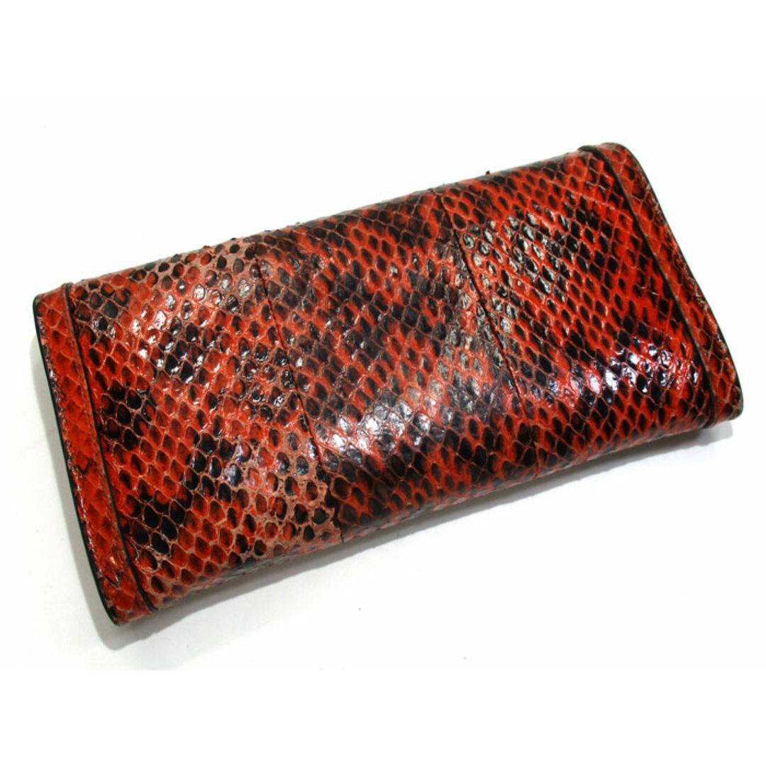 GUCCI - GUCCI 二つ折り長財布 GGマーモント パイソン レザー GUCCI - GUCCI 二つ折り長財布 GGマーモント パイソン レザー