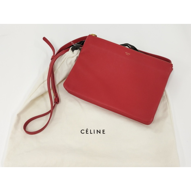 セリーヌ CELINE トリオ スモール レッド