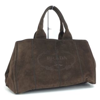 プラダ(PRADA)のPRADA カナパ トートバッグ スエード ブラウン BN1872(トートバッグ)