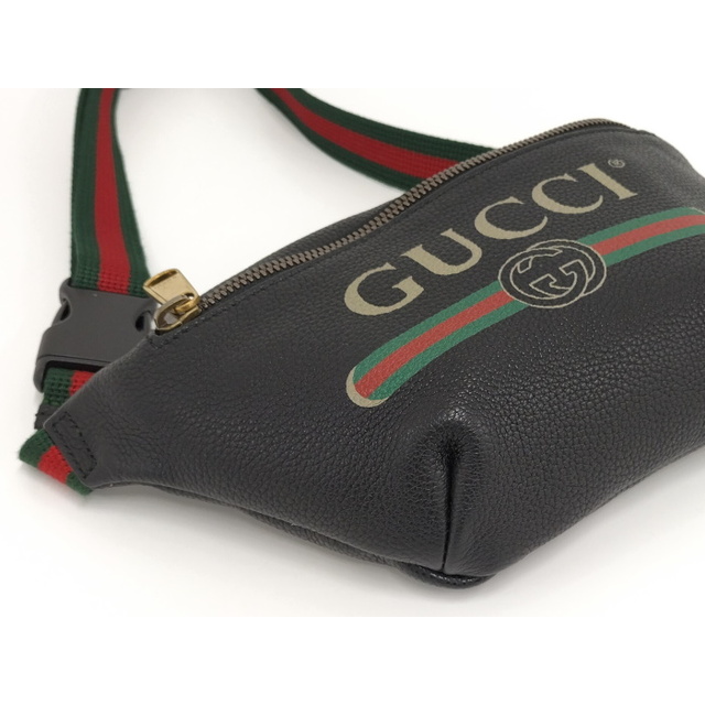 【予約】 GUCCI ボディバッグ シェリーライン レザー ブラック 527792