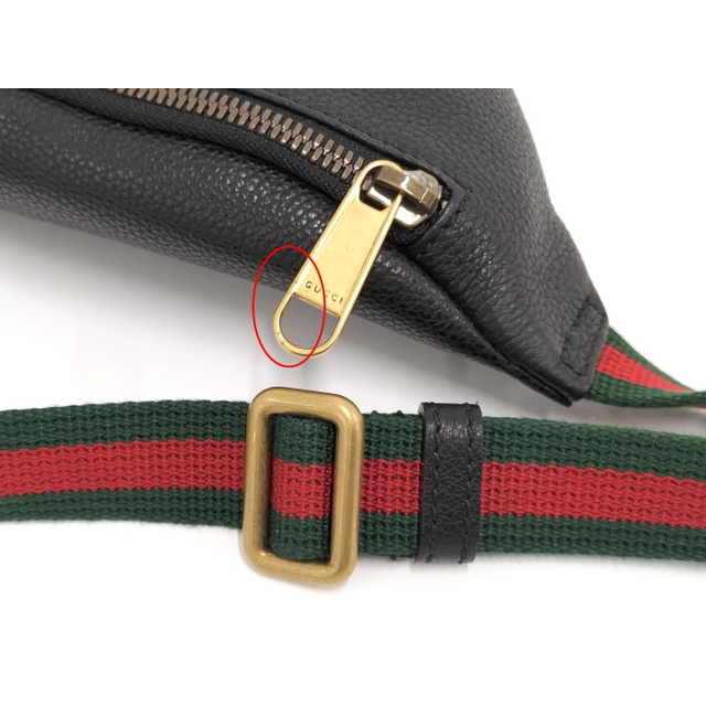 【予約】 GUCCI ボディバッグ シェリーライン レザー ブラック 527792