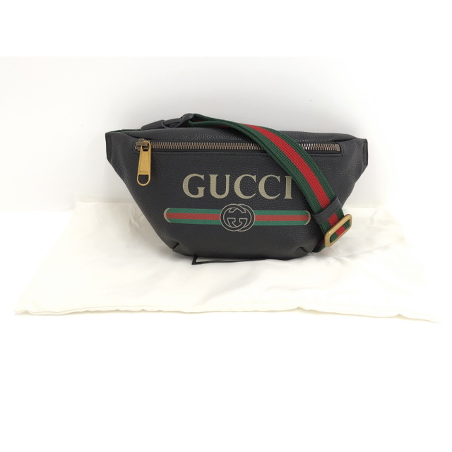 【予約】 GUCCI ボディバッグ シェリーライン レザー ブラック 527792